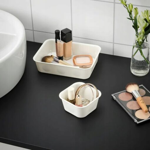 IKEA NOJIG ORGANIZER BIUROWY BIAŁY 10x10x5 CM - obrazek 4