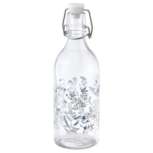 IKEA KORKEN BUTELKA Z KAPSLEM ZE WZOREM 0.5 L