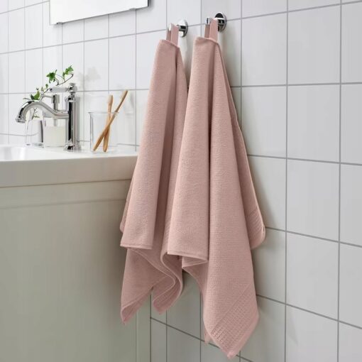 IKEA VINARN RĘCZNIK DO RĄK JASNY RÓŻOWY 50x100cm - obrazek 2