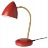 IKEA ISNALEN LAMPA BIURKOWA LED CZERWONA / MOSIĄDZ