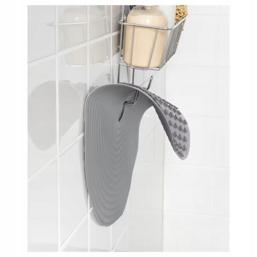 IKEA DOPPA WKŁADKA POD PRYSZNIC CIEMNA SZARA 46 CM - obrazek 3