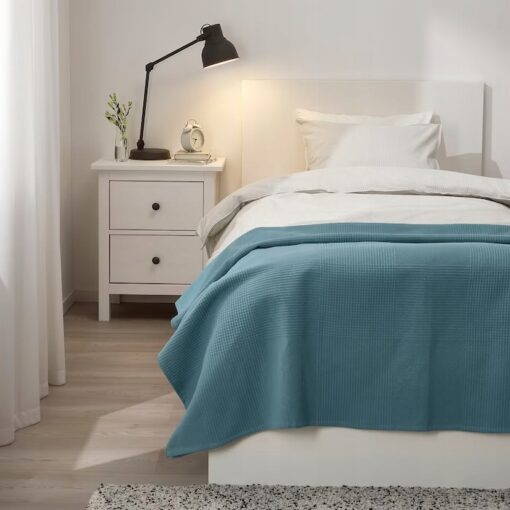 IKEA INDIRA PLED NARZUTA NIEBIESKI 230x250 CM - obrazek 2