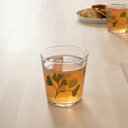 IKEA STILENLIG SZKLANKI SZKŁO LIŚCIE 300 ML 4 SZT - obrazek 2