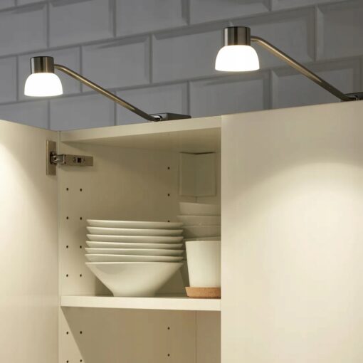 IKEA LINDSHULT OŚWIETLENIE REGAŁOWE LED NIKLOWANE - obrazek 2