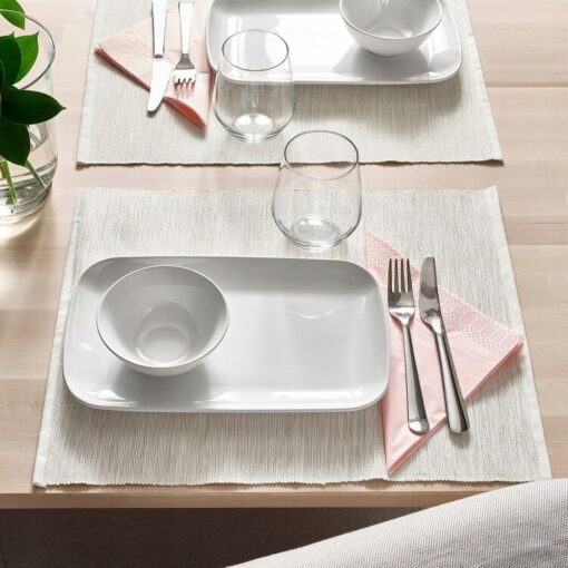 IKEA GODMIDDAG TALERZ BIAŁY 18x30 KOMPLET 4 SZT. - obrazek 4