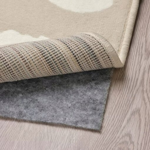 IKEA BOGENSE DYWAN Z KRÓTKIM WŁOSIEM BEŻ W KROPKI - obrazek 4