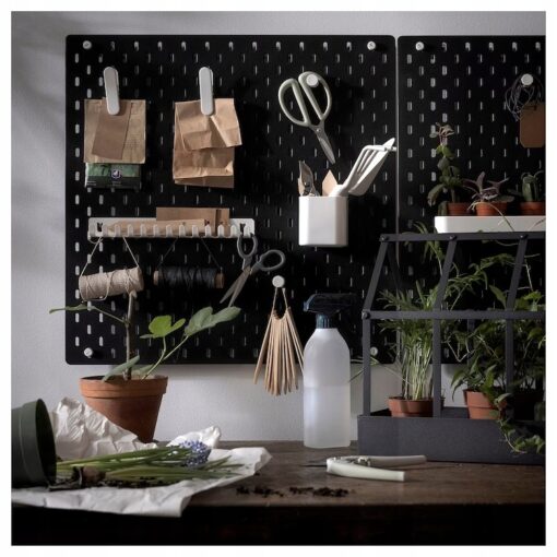 IKEA SKADIS TABLICA PERFOROWANA CZARNA 56x56 CM - obrazek 4