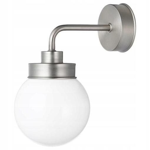 IKEA FRIHULT LAMPA ŚCIENNA STALOWA 14CM