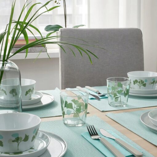 IKEA STILENLIG SZKLANKI SZKŁO LIŚCIE 300 ML 4 SZT - obrazek 3