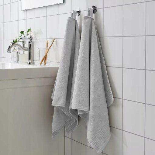 IKEA VINARN RĘCZNIK DO RĄK JASNY SZARY 50x100 CM - obrazek 2