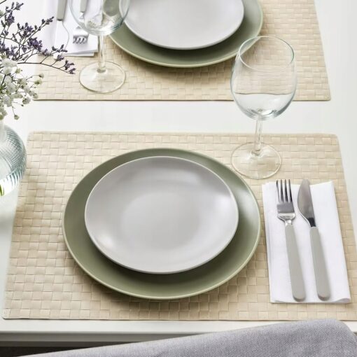 IKEA FARGKLAR TALERZYK MATOWY SZARY 20 CM - 4 SZT. - obrazek 2