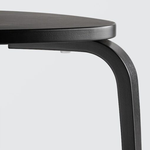 IKEA KYRRE STOŁEK TABORET CZARNY - obrazek 3