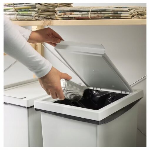IKEA FILUR KOSZ NA ŚMIECI POJEMNIK Z POKRYWKĄ 42 L - obrazek 4