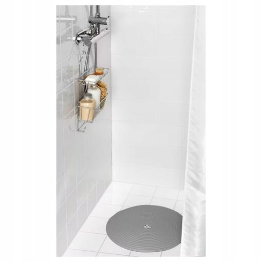 IKEA DOPPA WKŁADKA POD PRYSZNIC CIEMNA SZARA 46 CM - obrazek 2