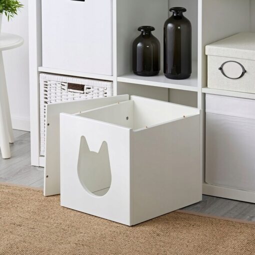 IKEA KALLAX DOMEK DLA KOTA BIAŁY 33x38x33 CM - obrazek 4