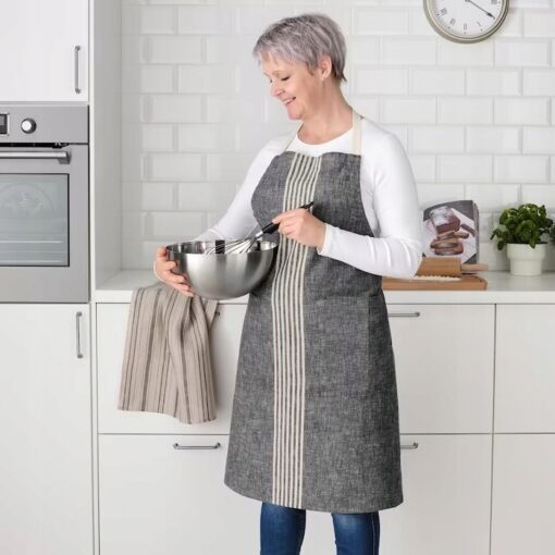 IKEA MARIATHERES FARTUCH KUCHENNY SZARY 90X92CM - obrazek 3