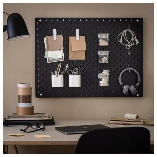 IKEA SKADIS TABLICA PERFOROWANA CZARNA 76x56 CM - obrazek 5