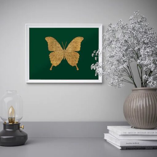 IKEA BILD PLAKAT KRYSZTAŁOWY MOTYL 40x30 CM - obrazek 2