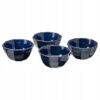 IKEA STRIMMIG MISKA CERAMICZNA NIEBIESKI 4SZT 15CM
