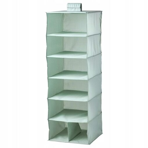 IKEA STUK ORGANIZATOR NA UBRANIA 7 PÓŁEK ZIELONY