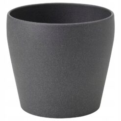IKEA PERSILLADE OSŁONA DONICZKI CIEMNA SZARA 15 CM