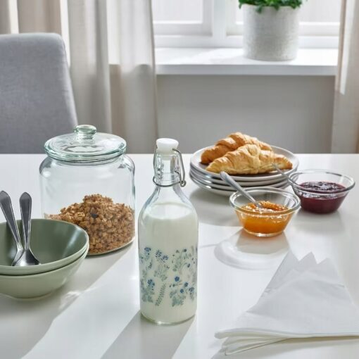 IKEA KORKEN BUTELKA Z KAPSLEM ZE WZOREM 0.5 L - obrazek 5