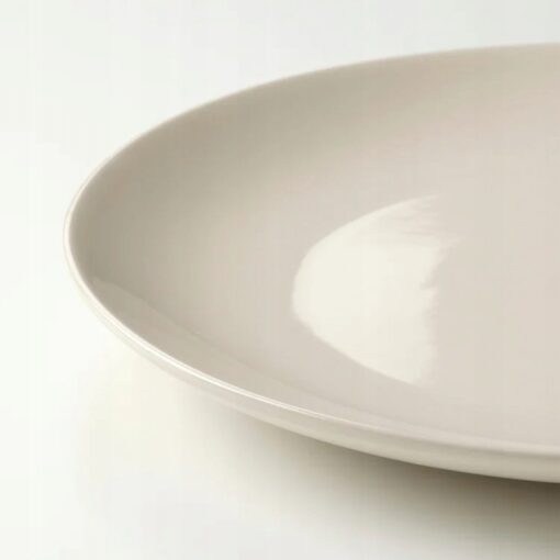 IKEA FARGKLAR TALERZ Z POŁYSKIEM BEŻ 26 CM 4 SZT. - obrazek 4