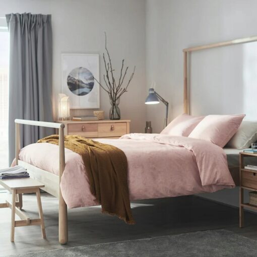 IKEA JATTEVALLMO KOMPLET POŚCIELI RÓŻOWY / BIAŁY - obrazek 6