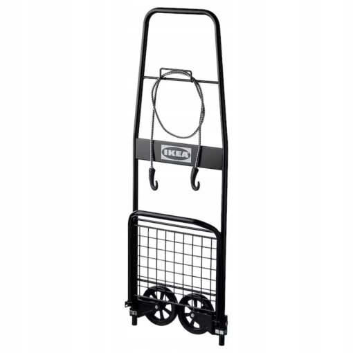 IKEA RULLEBOR WÓZEK CZARNY DO TRANSPORTU 30 KG - obrazek 2