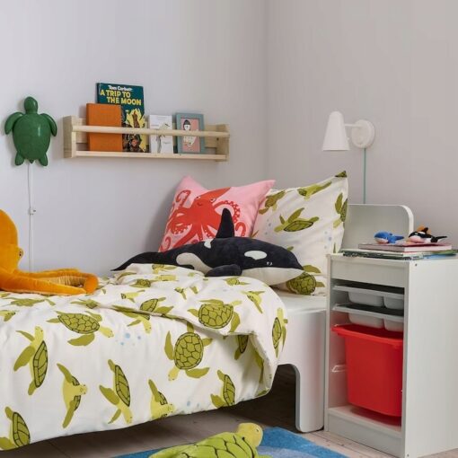IKEA BLAVINGAD KOMPLET POŚCIELI BIAŁY Z ŻÓŁWIAMI - obrazek 3