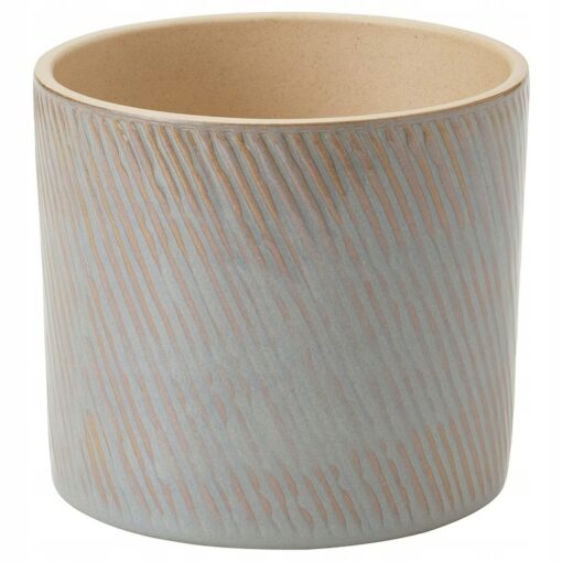 IKEA CHIAFRON OSŁONKA DONICZKI SZARA 12 CM