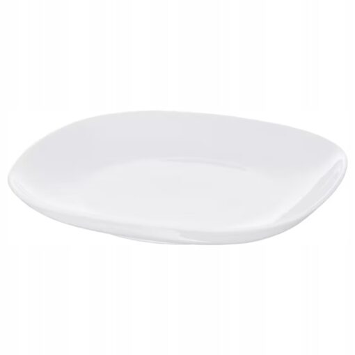IKEA VARDERA TALERZ PORCELANOWY BIAŁY 25x25 CM