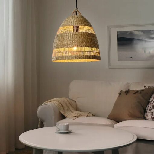 IKEA TORARED KLOSZ LAMPY WISZĄCEJ Z TRAWY 36 cm - obrazek 3