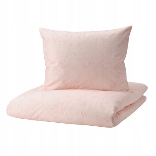 IKEA JATTEVALLMO KOMPLET POŚCIELI RÓŻOWY / BIAŁY