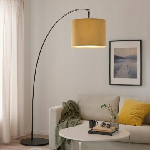 IKEA MOLNSKIKT KLOSZ LAMPY CIEMNY ZÓŁTY / AKSAMIT - obrazek 5