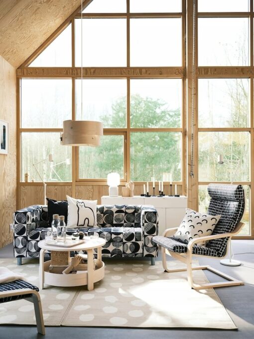 IKEA BOGENSE DYWAN Z KRÓTKIM WŁOSIEM BEŻ W KROPKI - obrazek 5