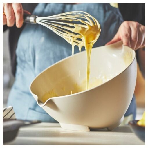IKEA VISPNING MISKA Z RĄCZKĄ BEŻOWA 3L - obrazek 5