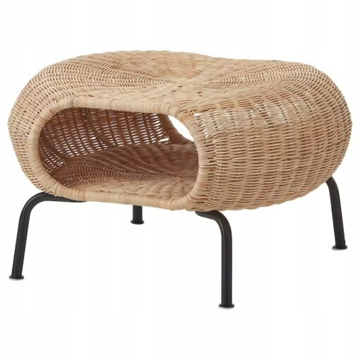 IKEA GAMLEHULT PODNÓŻEK ZE SCHOWKIEM RATTANOWY