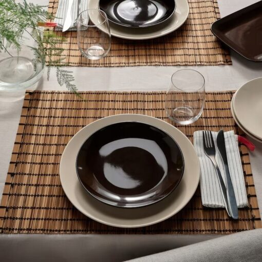 IKEA FARGKLAR TALERZYK BRĄZOWY Z POŁYSKIEM - 4 SZT - obrazek 2