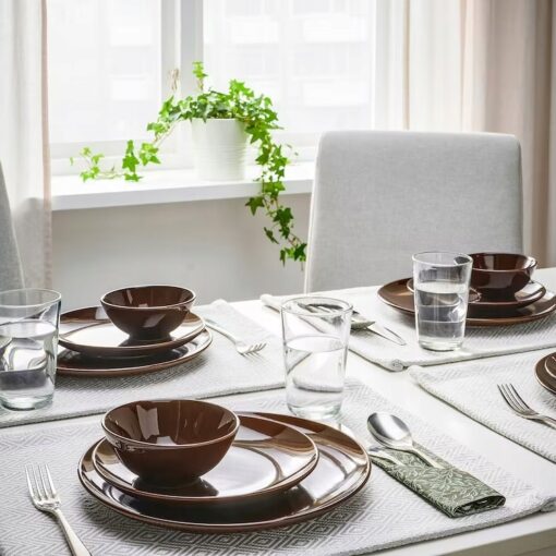 IKEA FARGKLAR MISKA BRĄZOWA Z POŁYSKIEM 30 CM - obrazek 5