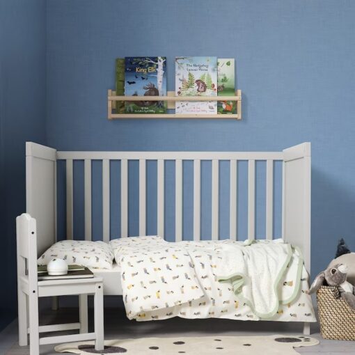 IKEA DROMSLOTT KOMPLET POŚCIELI DO ŁÓŻECZKA BIAŁY - obrazek 3