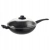 IKEA HEMLAGAD WOK PATELNIA Z POKRYWKĄ 28cm CZARNY