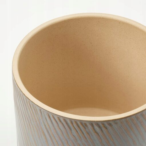 IKEA CHIAFRON OSŁONKA DONICZKI SZARA 12 CM - obrazek 4
