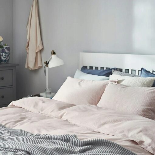 IKEA BERGPALM KOMOPLET POŚCIELI RÓŻOWY W PASKI - obrazek 5