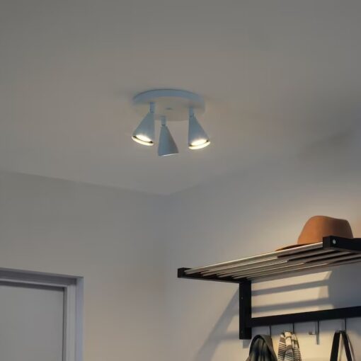 IKEA NAVLINGE LAMPA SUFITOWA 3 REFLEKTORY BIAŁY - obrazek 2