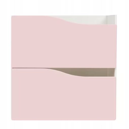 IKEA KALLAX WKŁAD Z 2 SZUFLADAMI RÓŻ/BRĄZ 33x33 CM - obrazek 3