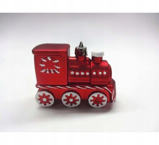 BOMBKI DEKORACYJNE LOKOMOTYWA 9.5 CM ZESTAW 3 SZT.