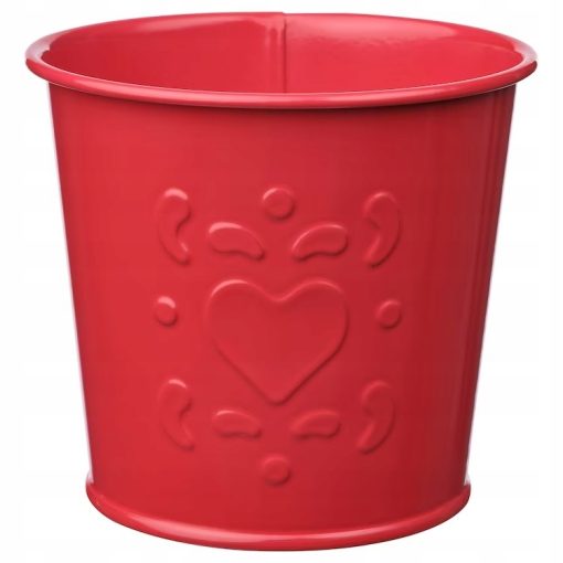 IKEA VINTERFINT OSŁONKA DONICZKI CZERWONA Z SERCEM