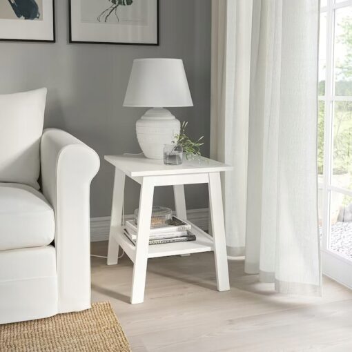 IKEA LUNNARP STOLIK BIAŁY 55X45CM - obrazek 3