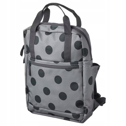 IKEA STARTTID PLECAK SZARY / KROPKI 12 L